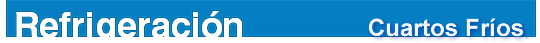 Catálogo de Refrigeración