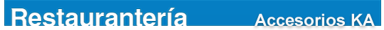 Catálogo para Restaurantería
