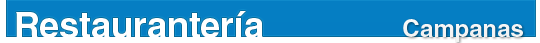Catálogo para Restaurantería