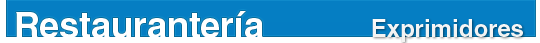 Catálogo para Restaurantería