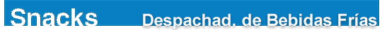 Catálogo para Snacks
