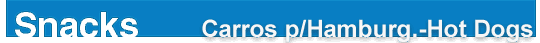 Catálogo para Snacks